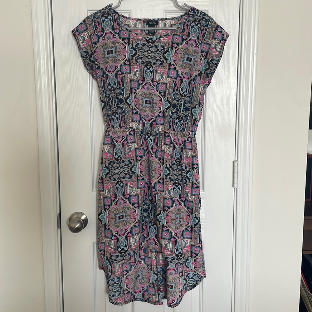 Rue21 - Small - Multi colored high low dress
